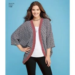 Simplicity Pattern 1108 Misses' Kimono's In Different Styles -Jaycotts Shop S1108 product hires 01