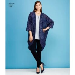 Simplicity Pattern 1108 Misses' Kimono's In Different Styles
