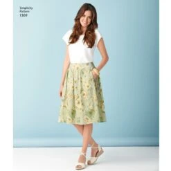 Simplicity Pattern 1369 Misses' Skirts In 3 Lengths