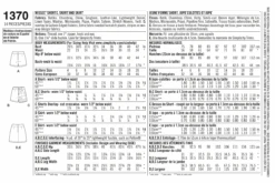 Simplicity Pattern 1370 Misses' Shorts, Skirt And 'skort' -Jaycotts Shop S1370 envelope JAYCOTTS SEWING