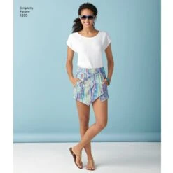 Simplicity Pattern 1370 Misses' Shorts, Skirt And 'skort'