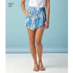 Simplicity Pattern 1370 Misses' Shorts, Skirt And 'skort' -Jaycotts Shop S1370 product hires 02