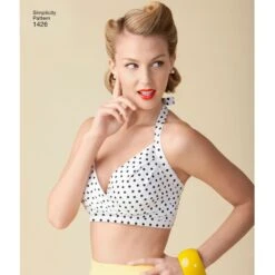 Simplicity Pattern 1426 Misses' Vintage 1950's Bra Tops -Jaycotts Shop S1426 product hires 02