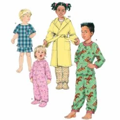 Simplicity Pattern 1572 Toddlers' And Child's Sleep Shirt