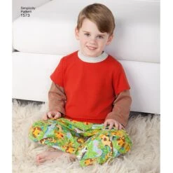 Simplicity Pattern 1573 Toddlers' And Child's Robe, Pants -Jaycotts Shop S1573 product hires 01