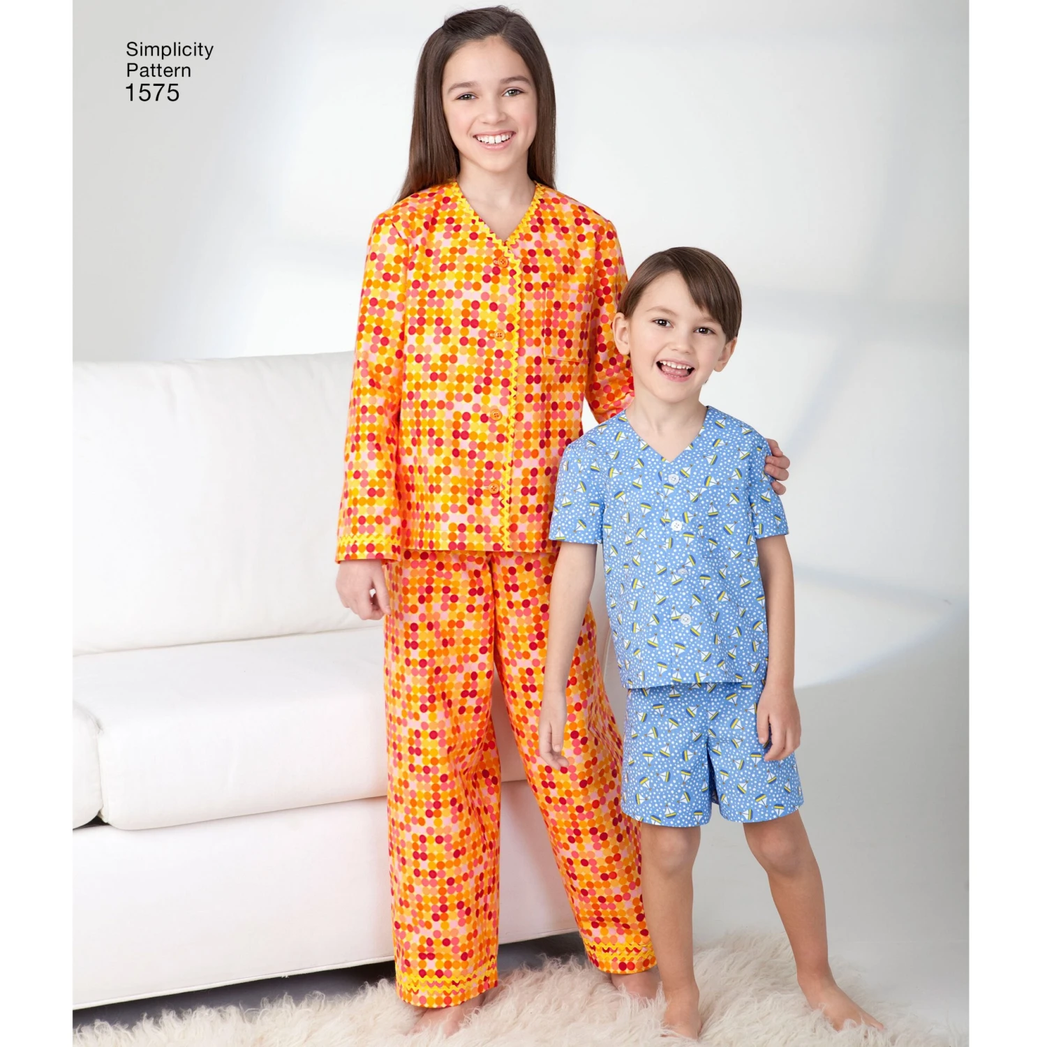 Simplicity Pattern 1575 Child's, Girls' And Boys' Lounge-gown 1 Simplicity Pattern 1575 Child's, Girls' And Boys' Lounge-gown