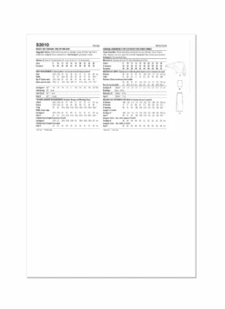 Simplicity Sewing Pattern 3010 Knit Cardigan, Tank Top And Skirt By Mimi G Style -Jaycotts Shop S3010 envelope back