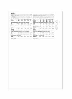 Simplicity Sewing Pattern 3011 Jumpsuit By Mimi G Style -Jaycotts Shop S3011 envelope back