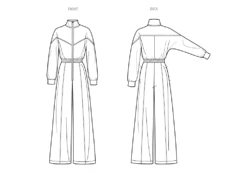 Simplicity Sewing Pattern 3011 Jumpsuit By Mimi G Style -Jaycotts Shop S3011 line art