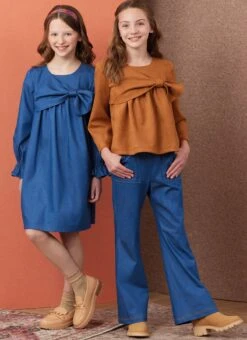 Simplicity Sewing Pattern 3015 Girls' Top, Dress And Pants
