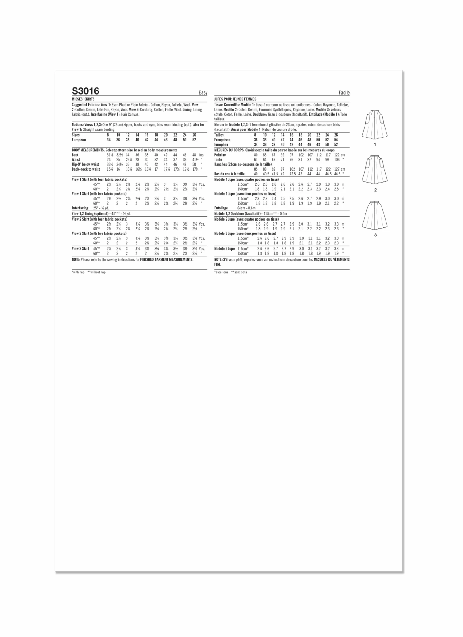 Simplicity Sewing Pattern 3016 Skirts 5 Simplicity Sewing Pattern 3016 Skirts - Image 5