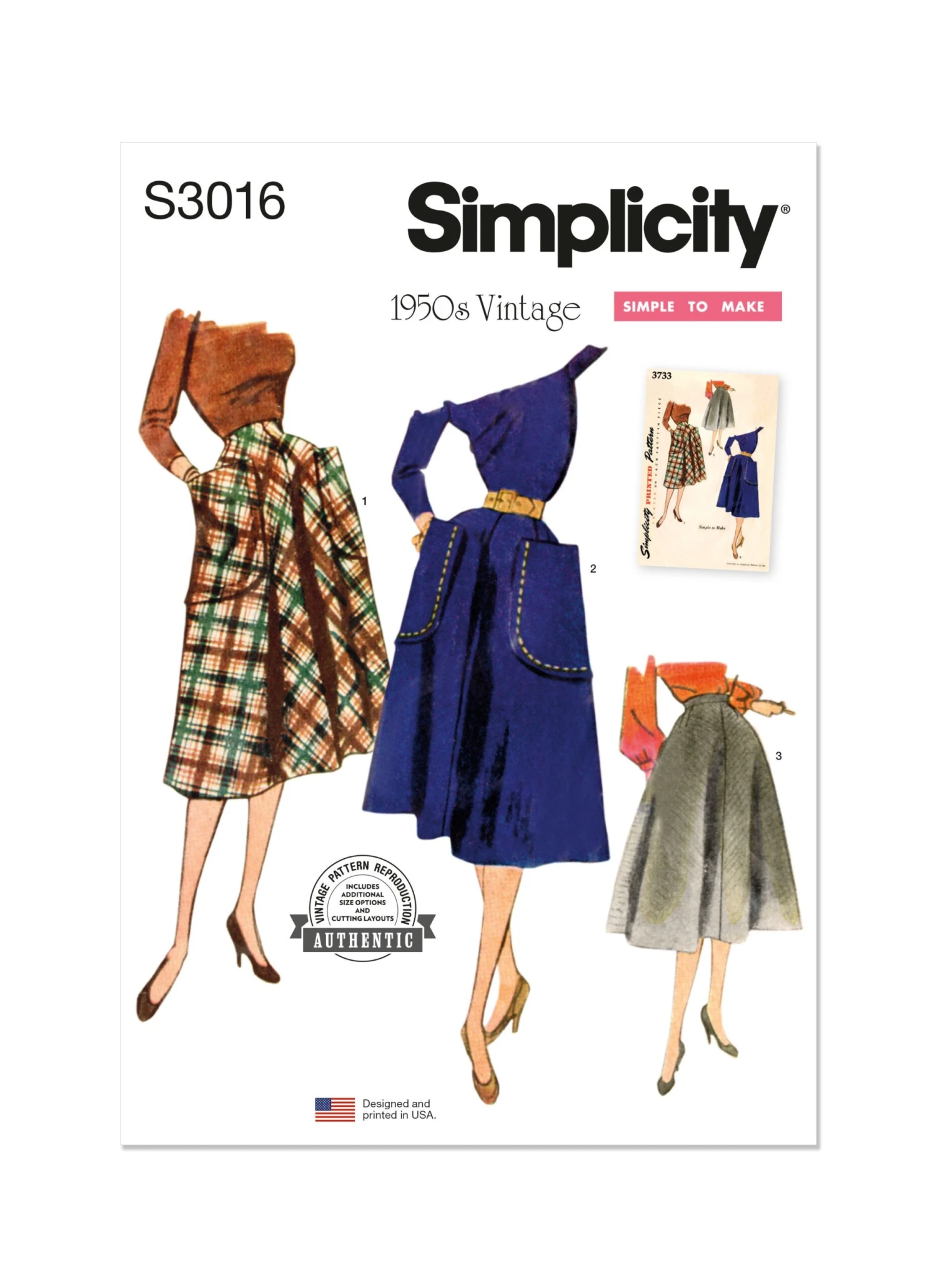 Simplicity Sewing Pattern 3016 Skirts 1 Simplicity Sewing Pattern 3016 Skirts