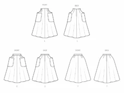 Simplicity Sewing Pattern 3016 Skirts 11 Simplicity Sewing Pattern 3016 Skirts -Jaycotts Shop S3016 line art