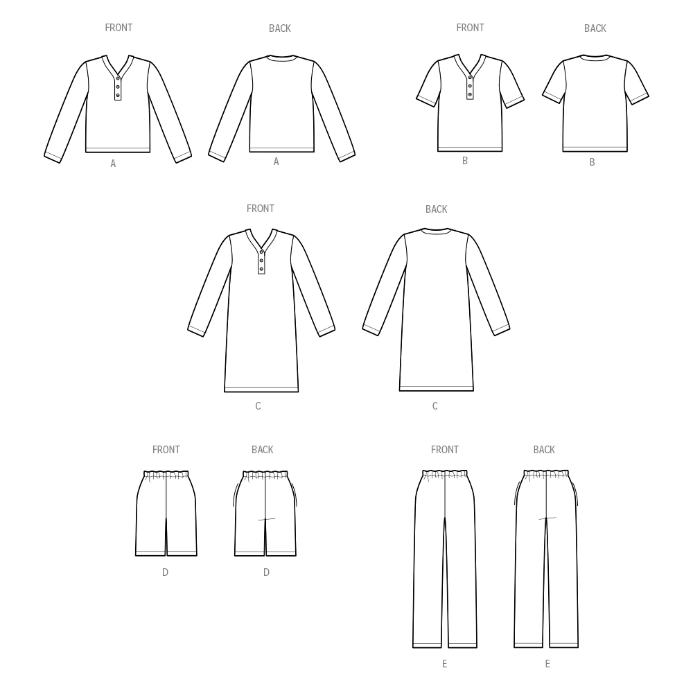 Simplicity Sewing Pattern S3041 Children's, Teens' And Adults' Loungewear 5 Simplicity Sewing Pattern S3041 Children's, Teens' And Adults' Loungewear - Image 5
