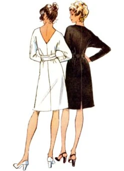 Simplicity Sewing Pattern S3046 Vintage Simplicity 1970's Jiffy Knit Dress -Jaycotts Shop S3046 02