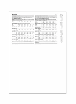 Simplicity Sewing Pattern S3049 Misses' Dress, Tunic And Trousers -Jaycotts Shop S3049 envelope back