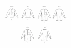 Simplicity Sewing Pattern 3068 Top And Tunics -Jaycotts Shop S3068 line art