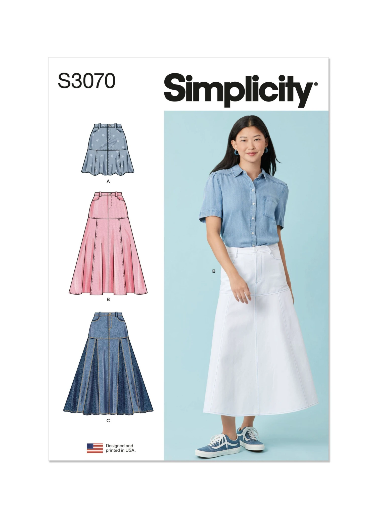 Simplicity Sewing Pattern 3070 Skirts 2 Simplicity Sewing Pattern 3070 Skirts - Image 2
