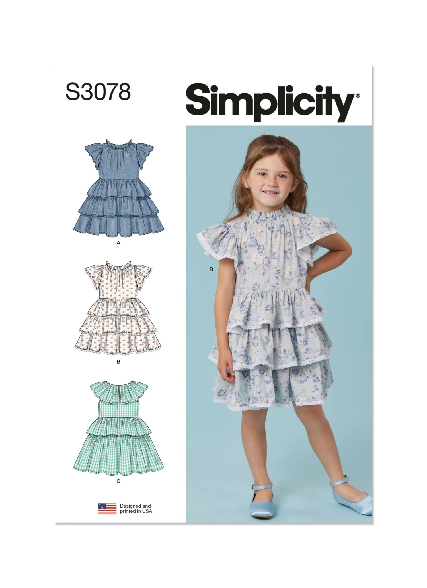 Simplicity Sewing Pattern 3078 Children's Dresses 2 Simplicity Sewing Pattern 3078 Children's Dresses - Image 2