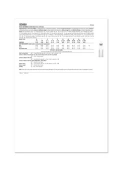 Simplicity Sewing Pattern 3085 Corset Dress By Madalynne Intimates -Jaycotts Shop S3085 envelope back