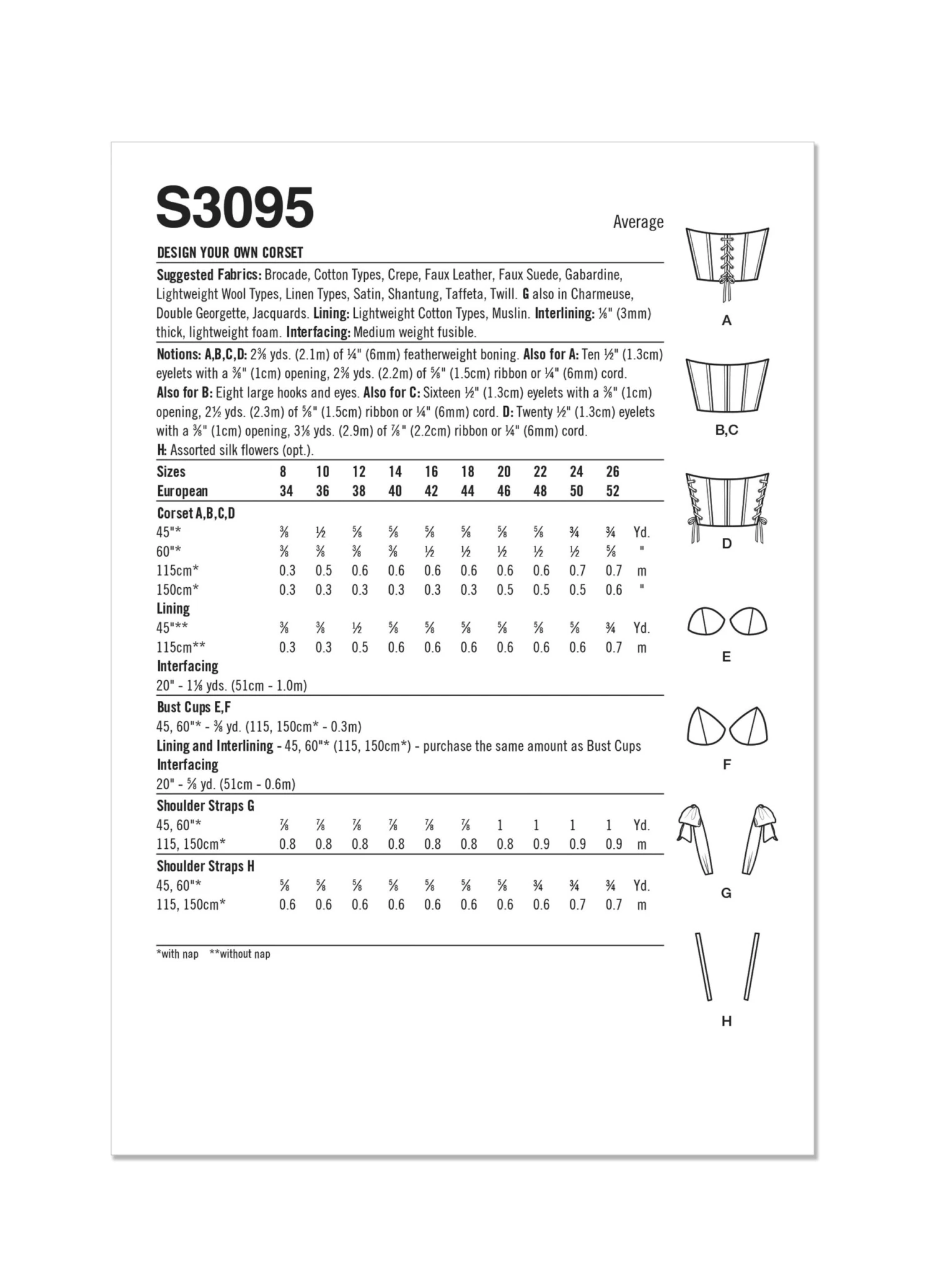 Simplicity Sewing Pattern 3095 Design Your Own Corset 6 Simplicity Sewing Pattern 3095 Design Your Own Corset - Image 6