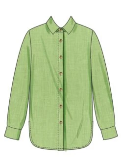 Simplicity Sewing Pattern 3101 Shirt With Detachable 3D Flowers -Jaycotts Shop S3101 02