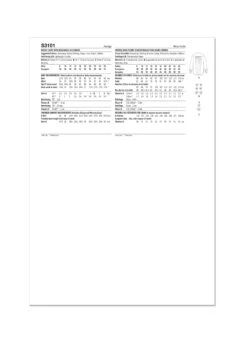 Simplicity Sewing Pattern 3101 Shirt With Detachable 3D Flowers -Jaycotts Shop S3101 envelope back