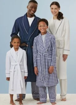 Simplicity Sewing Pattern 3109 Children's And Adults' Robe, Shorts And Pants