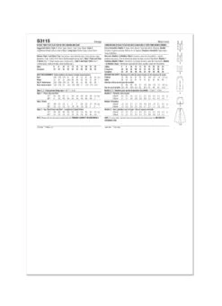 Simplicity Sewing Pattern 3115 1950's Two-Piece Play Suit And Skirt -Jaycotts Shop S3115 envelope back