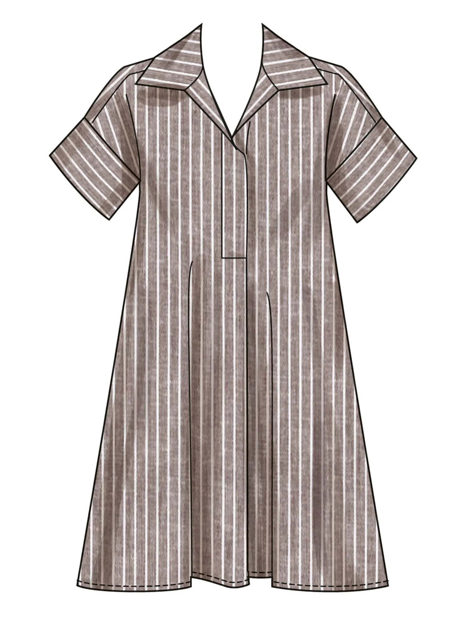 Simplicity Sewing Pattern S3130 Loose Fitting Pullover Dress 5 Simplicity Sewing Pattern S3130 Loose Fitting Pullover Dress - Image 5