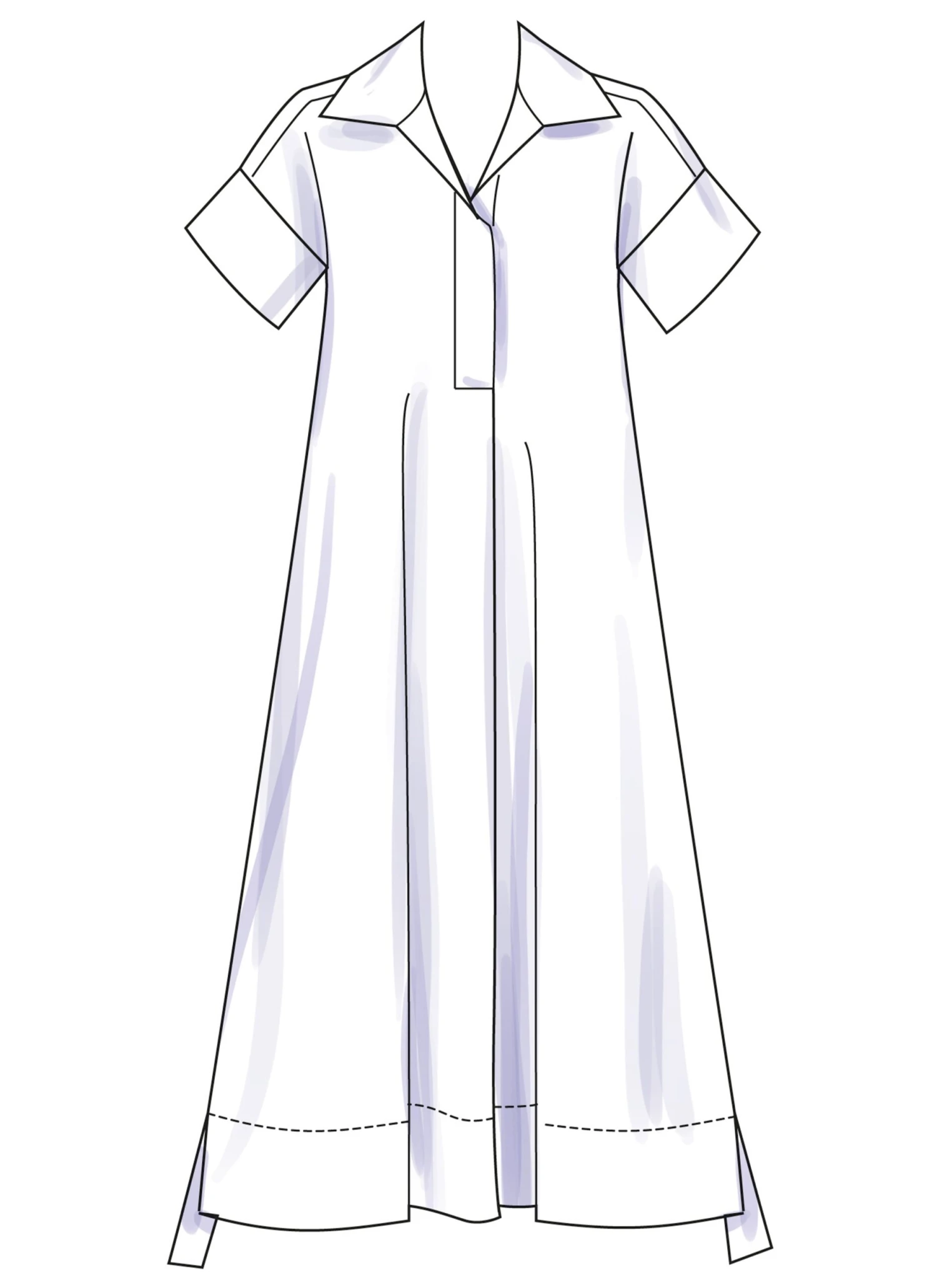 Simplicity Sewing Pattern S3130 Loose Fitting Pullover Dress 7 Simplicity Sewing Pattern S3130 Loose Fitting Pullover Dress - Image 7