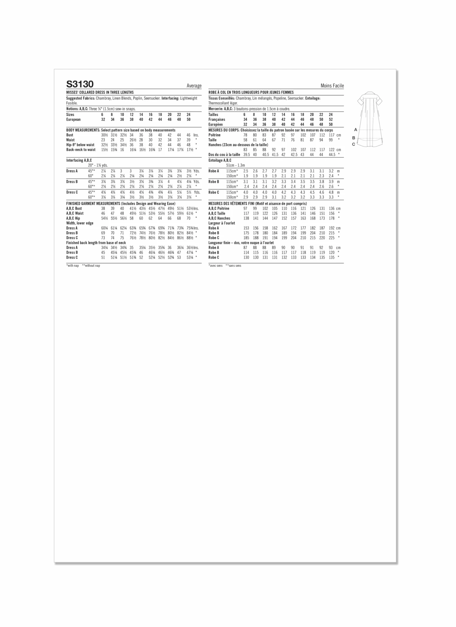 Simplicity Sewing Pattern S3130 Loose Fitting Pullover Dress 4 Simplicity Sewing Pattern S3130 Loose Fitting Pullover Dress - Image 4