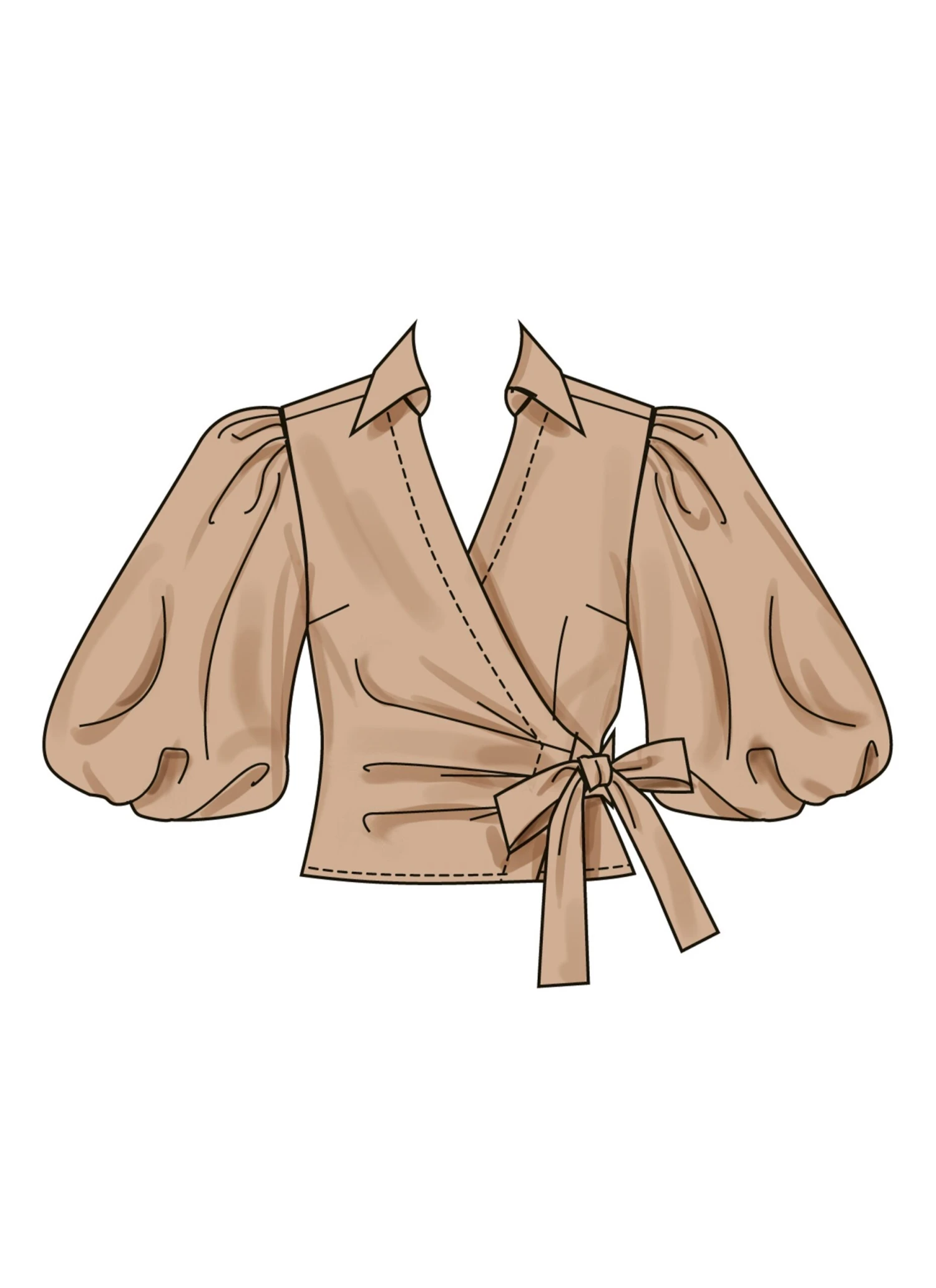 Simplicity Sewing Pattern 3135 Wrap Top 6 Simplicity Sewing Pattern 3135 Wrap Top - Image 6