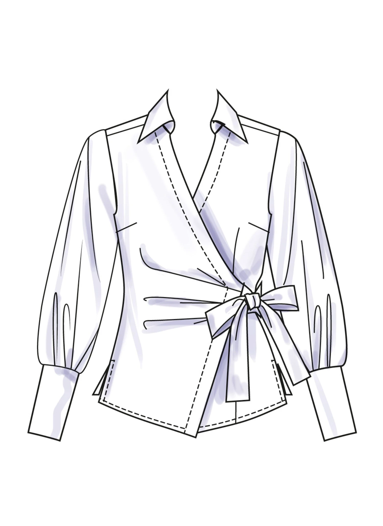 Simplicity Sewing Pattern 3135 Wrap Top 8 Simplicity Sewing Pattern 3135 Wrap Top - Image 8