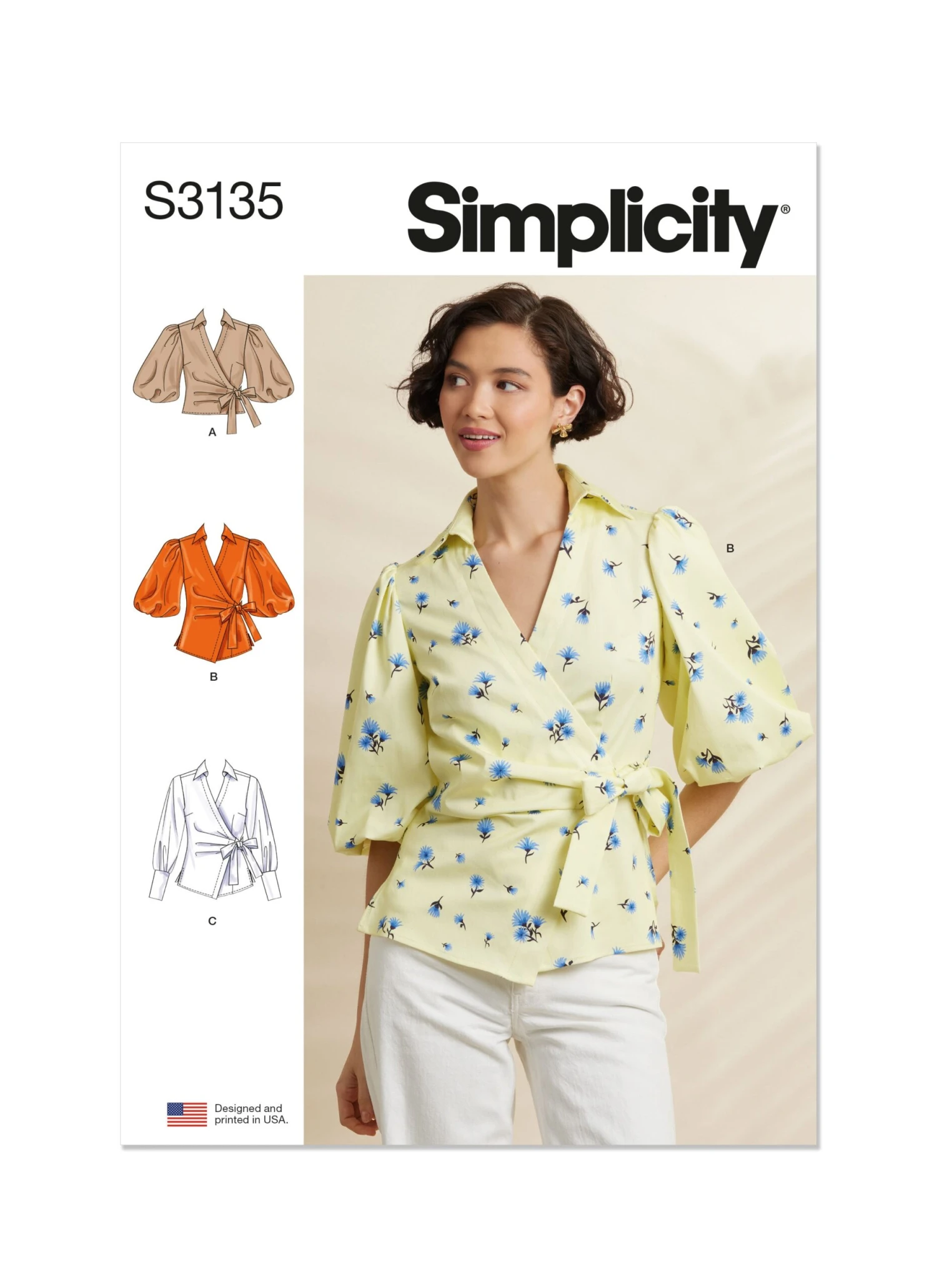 Simplicity Sewing Pattern 3135 Wrap Top 2 Simplicity Sewing Pattern 3135 Wrap Top - Image 2