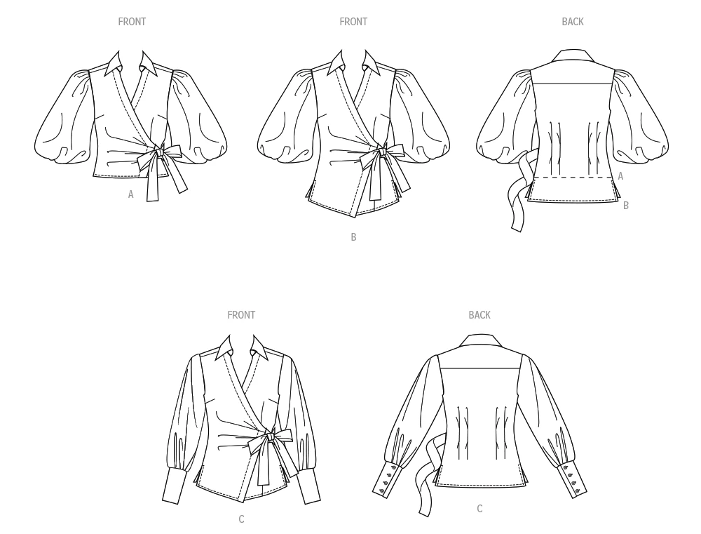 Simplicity Sewing Pattern 3135 Wrap Top 9 Simplicity Sewing Pattern 3135 Wrap Top - Image 9