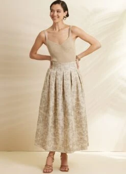 Simplicity Sewing Pattern 3139 Pleated Skirt In Two Lengths And Belt