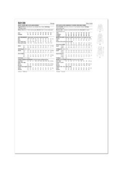 Simplicity Sewing Pattern 3139 Pleated Skirt In Two Lengths And Belt -Jaycotts Shop S3139 envelope back