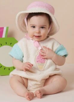 Simplicity Sewing Pattern 3144 Babies' Bodysuit And Bucket Hat