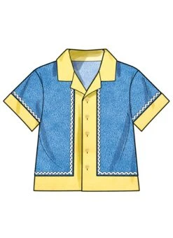 Simplicity Sewing Pattern 3145 Babies' Contrast Shirt And Shorts -Jaycotts Shop S3145 05
