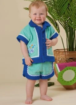 Simplicity Sewing Pattern 3145 Babies' Contrast Shirt And Shorts