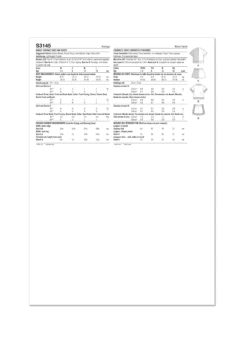 Simplicity Sewing Pattern 3145 Babies' Contrast Shirt And Shorts -Jaycotts Shop S3145 envelope back