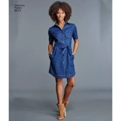 Simplicity Pattern 8014 Vintage Shirt Dress