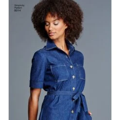 Simplicity Pattern 8014 Vintage Shirt Dress -Jaycotts Shop S8014 product hires 03