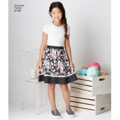 Simplicity Pattern 8106 Childs Skirt Pattern