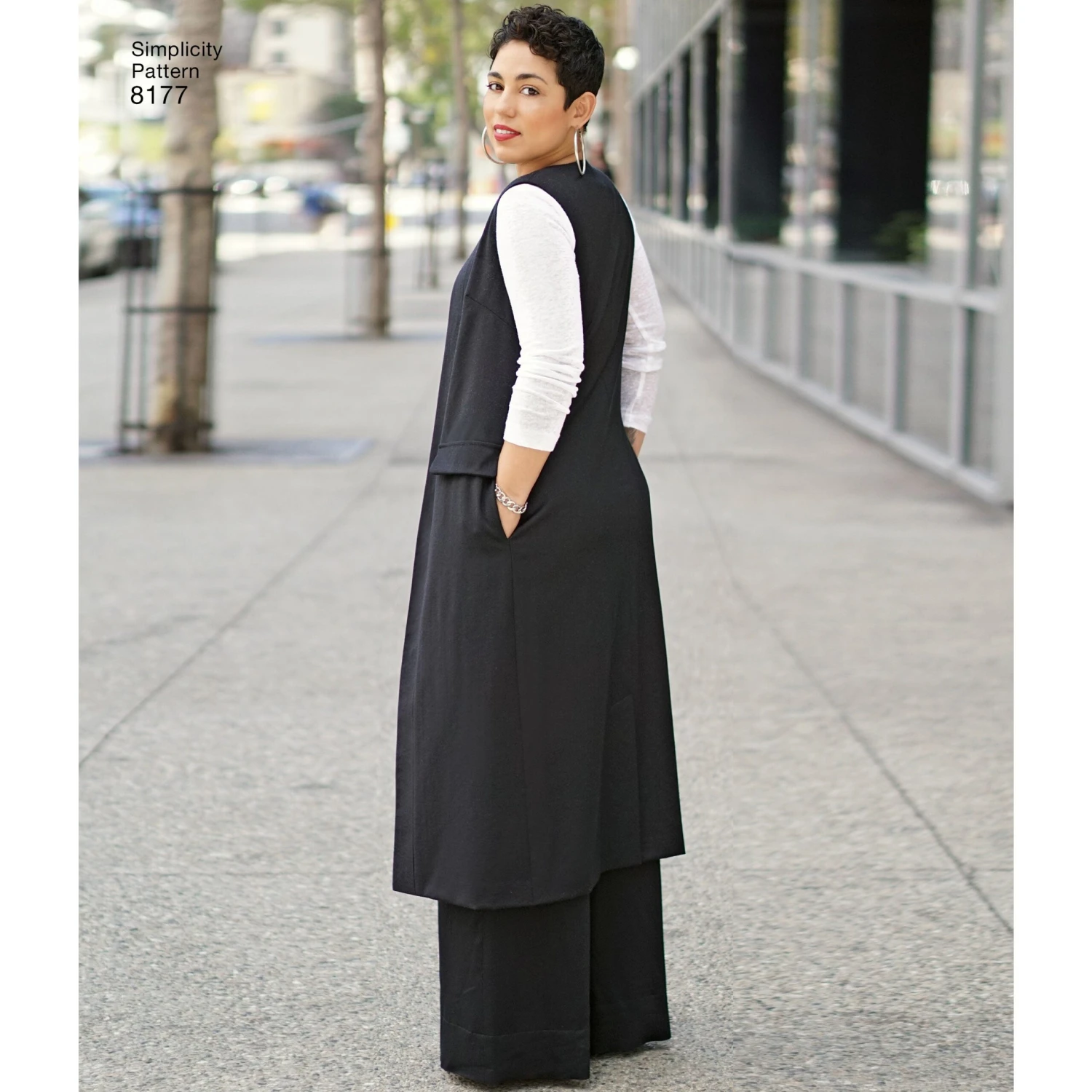 Simplicity Pattern 8177 Features A Duster Length Coat Or Vest, 3 Simplicity Pattern 8177 Features A Duster Length Coat Or Vest, - Image 3