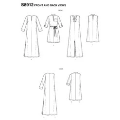 Simplicity Pattern 8912 Slip-on Maxi Or Short Dresses -Jaycotts Shop S8912 38accc32 01cf 42d7 a578 abf99104ff43