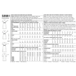 Simplicity Sewing Pattern 8981 Misses' Front Tie Dresses -Jaycotts Shop S8981 envelope back