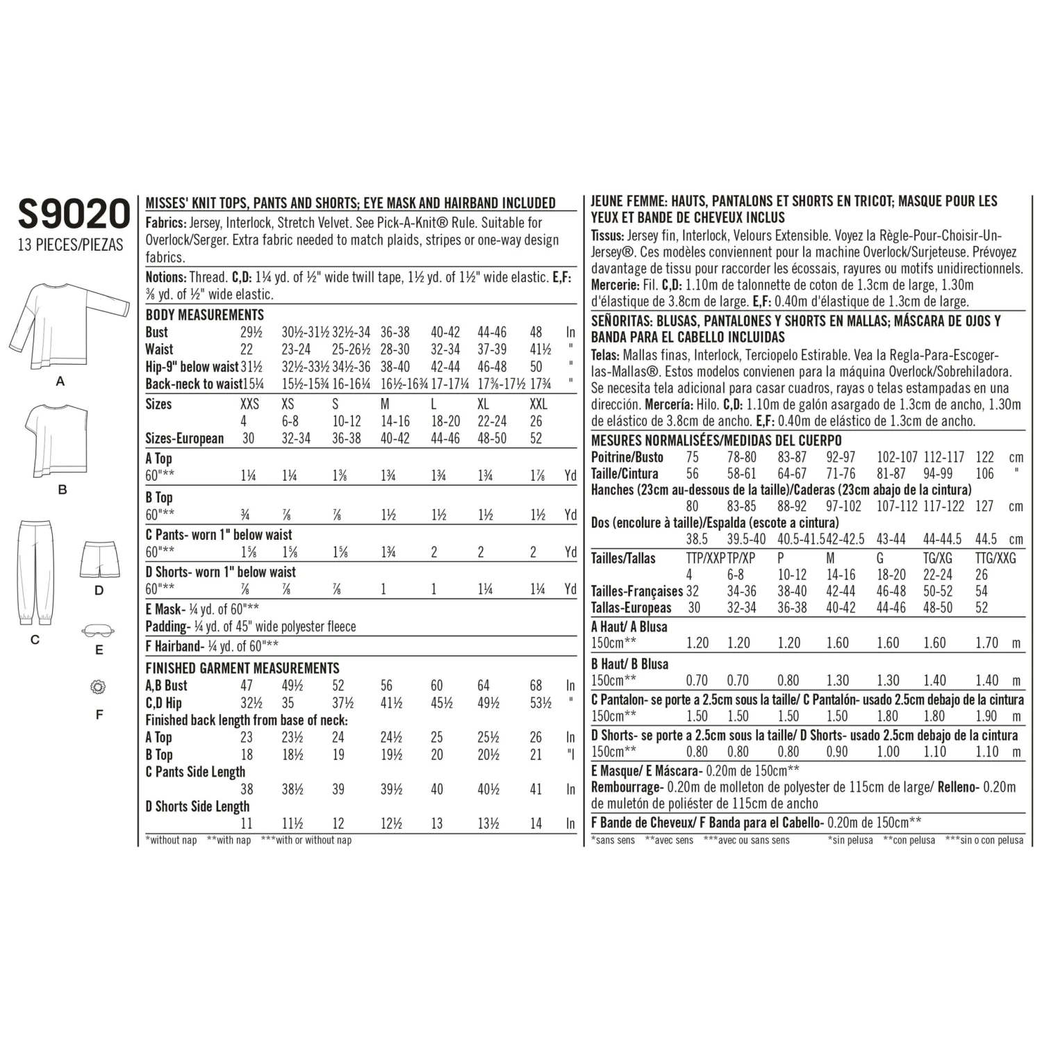 Simplicity Sewing Pattern 9020 Sleepwear 4 Simplicity Sewing Pattern 9020 Sleepwear - Image 4