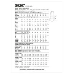 Simplicity Sewing Pattern 9267 Skirt In Three Lengths -Jaycotts Shop S9267 envelope back